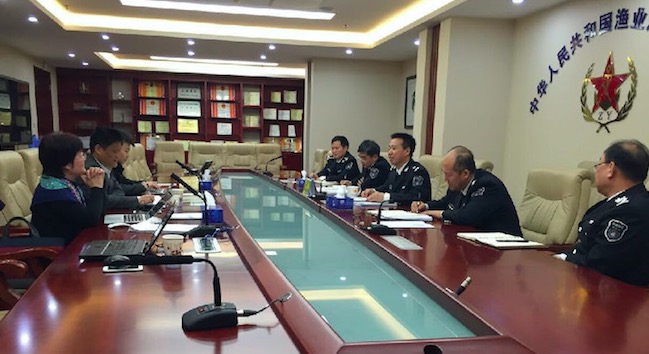 庄闲游戏互联董事长杨冰之、总经理郑爱军一行拜访国家渔业船舶检验局