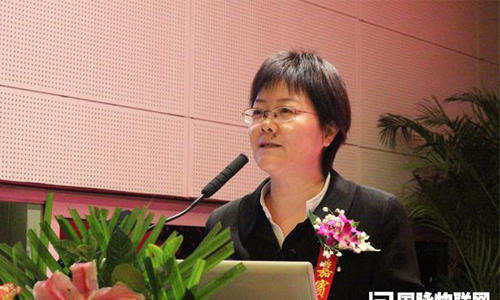 庄闲游戏互联总经理、首席规划师郑爱军在现场发布《第四届（2014）中国智慧城市发展水平评估报告》